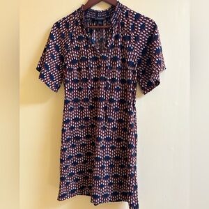 Banana Republic Factory Geometric Shift Pullover Dress Size 0 Zero NWOT’s